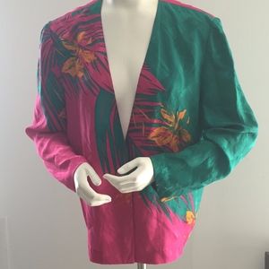 JOHN YANG for Adrienna Papell GLAM Silk Jacket